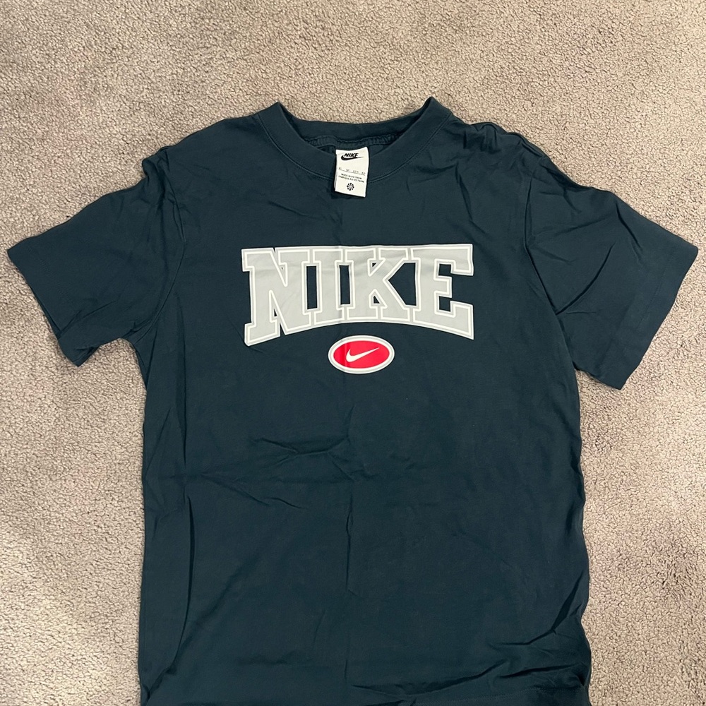Nike Dark Blue Tee with Gray Logo